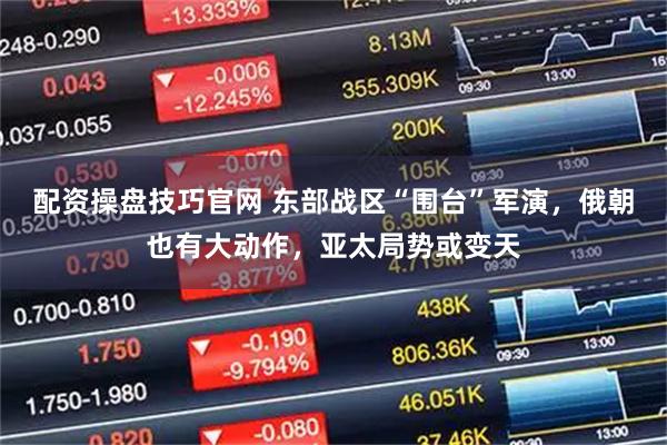 配资操盘技巧官网 东部战区“围台”军演，俄朝也有大动作，亚太局势或变天